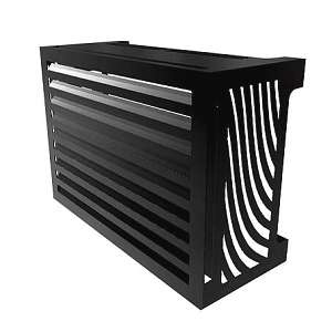 Cache-Clim sur-mesure: Longueur 50 à 110 cm Hauteur 50 à 120 cm Profondeur 40 à 65 cm